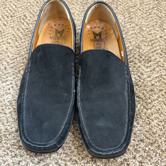 Mephisto Men's Baduard Black Suede Leather Slip-On Loafers Sz 8 Comfort - Picture 2 of 13